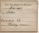 Etiketten zu Silber (NHMW-MIN-Aa1353)